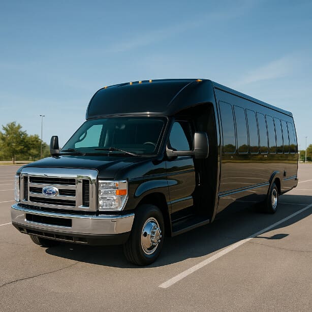 Redding Shuttle Bus Rentals 18 Passenger Shuttle Bus
