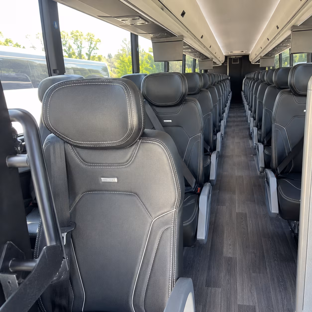 redding charter bus interior gallery